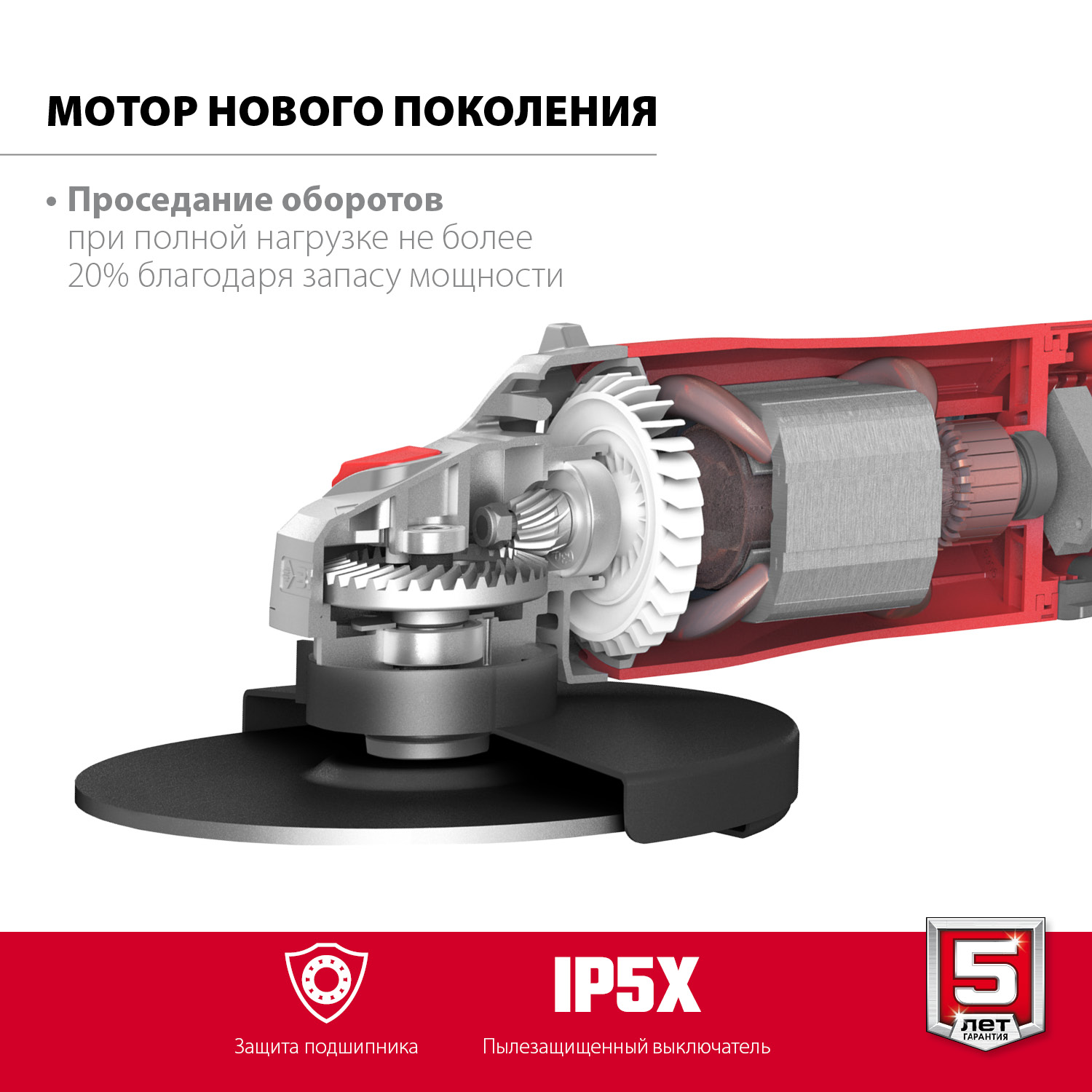 УШМ (Болгарка), 230 мм, компакт УШМ-230-2405 П