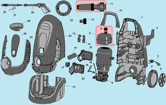 1 ШЛАНГ - ПИСТОЛЕТ МОЙКА CHAMPION HP6140