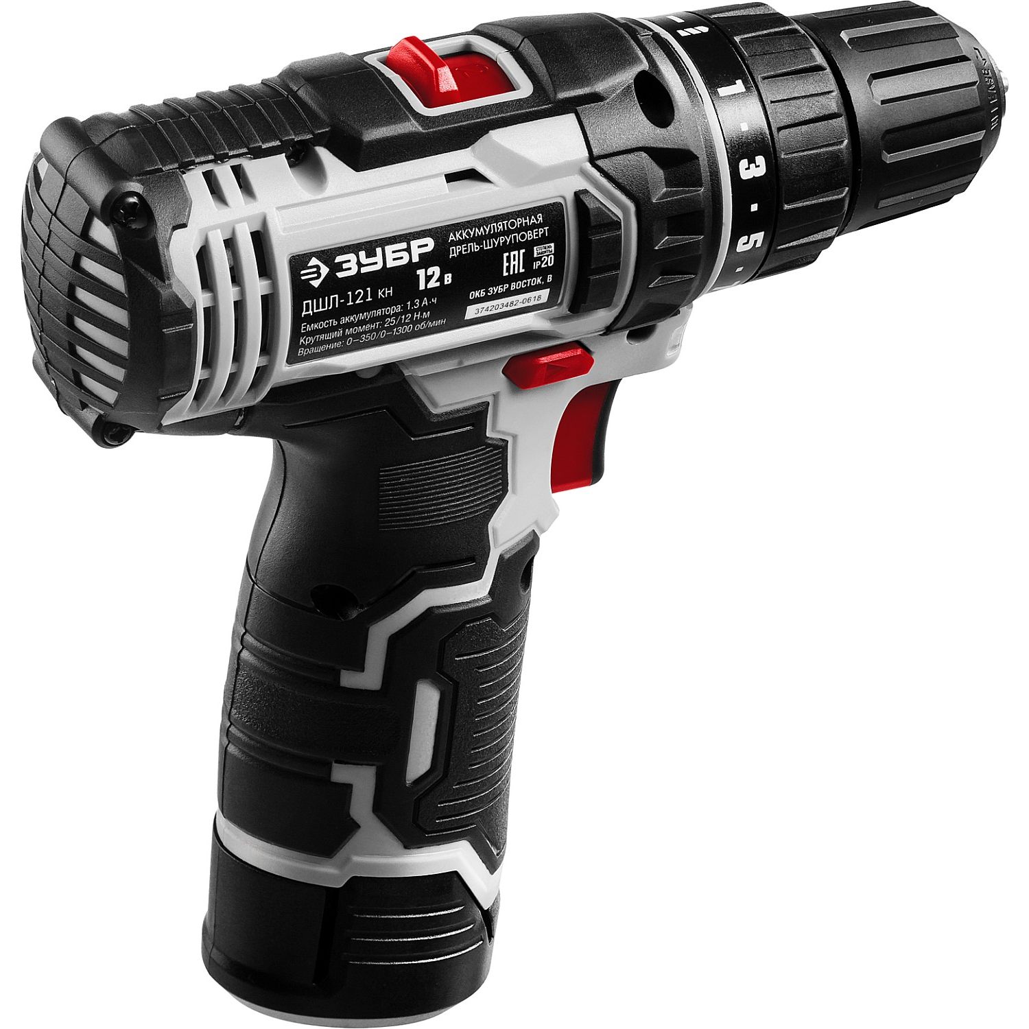 Дрель-шуруповерт, 2 АКБ (1.3 Ач), в кейсе ДШЛ-121 КН