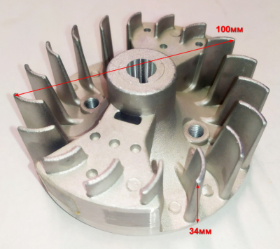 Маховик для GGT-1000S/T (40) PAIJ,  TR-1300T, 1500T(19) TFY