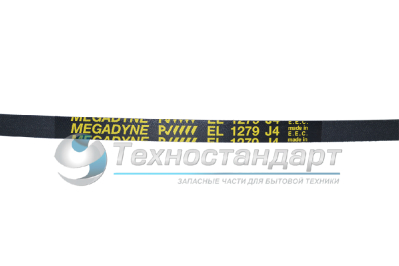 Ремень 1279J4, для стиральной машины, черный