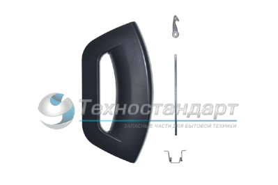 Ручка люка Indesit, серия Futura, серая, код 286151