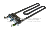 Тэн 1700W, прямой, с отверстием под датчик, L=190 мм, l=14 мм, резинка ровная, для Indesit, код 086357, 081780, Thermowatt